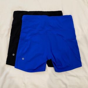 BUNDLE Lululemon fast and free 6 in shorts